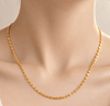 The Lucky Money Link Chain Necklace in 14-karat Yellow Gold by AME Jewellery is a stylish and symbolic jewelry piece designed to represent good fortune, prosperity, and positive energy.