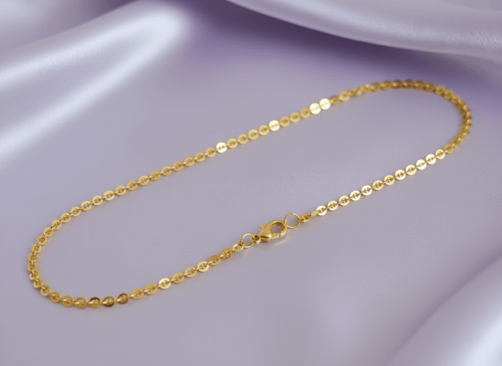 Dây chuyền đồng tiền Vàng 14K Yellow Gold Lucky Money Link Chain Necklace by AME Jewellery