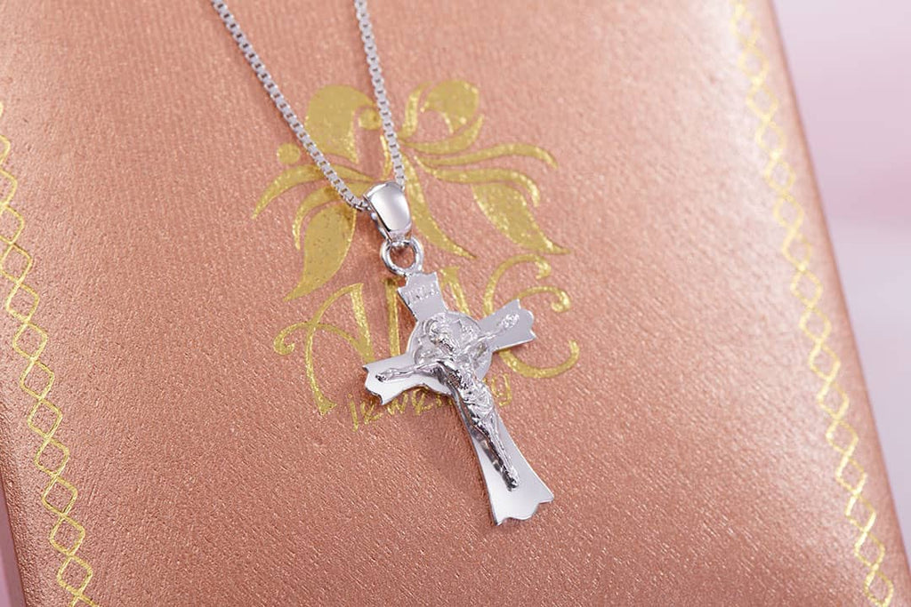 Mặt dây Thánh Giá Đức Chúa Jesus Cross Silver Pendant | AME Jewellery