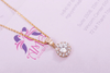 Mặt dây chuyền Vàng 14K Đá quý tự nhiên Blue trắng - AME Jewellery