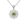 Mặt dây chuyền Đá quý thiên nhiên Peridot Pendant Necklace in Sterling Silver by AME Jewellery