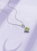 Mặt dây chuyền Đá quý thiên nhiên Peridot Pendant Necklace in Sterling Silver by AME Jewellery