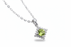 Mặt dây chuyền Đá quý thiên nhiên Peridot Pendant Necklace in Sterling Silver by AME Jewellery