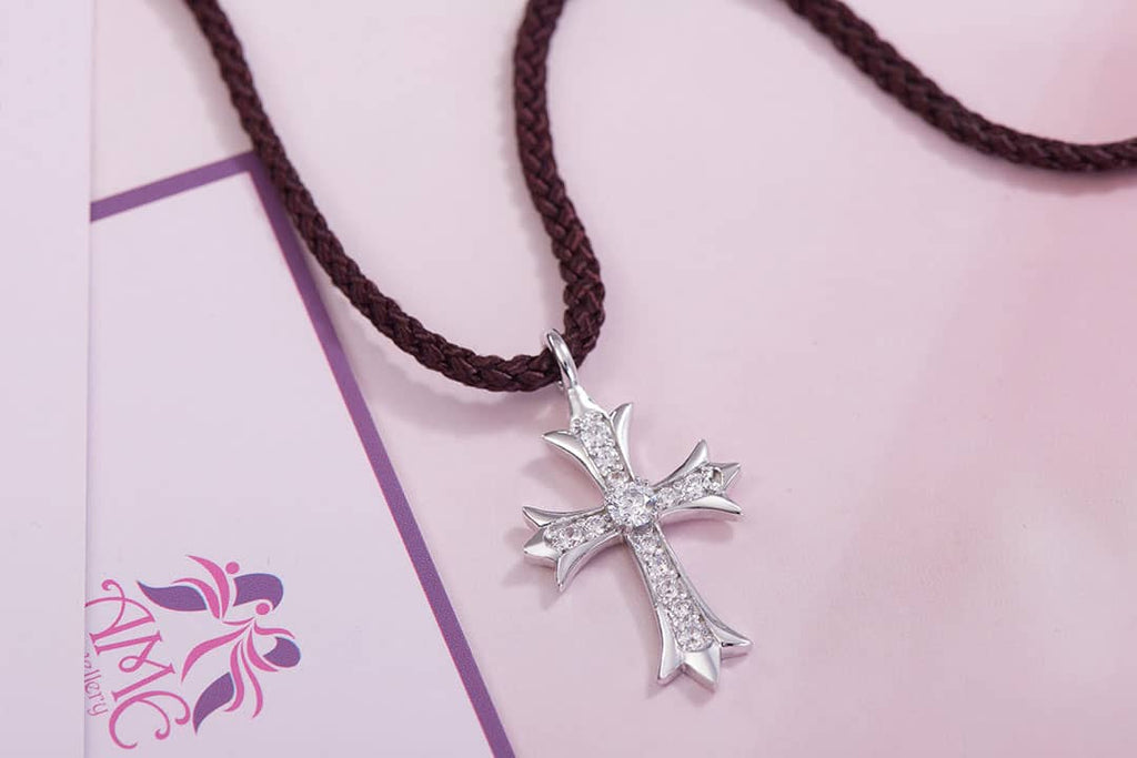 Mặt dây Thánh Giá Bạc cao cấp | Silver Cross Pendant | AME Jewellery