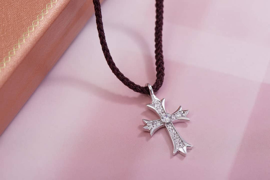 Mặt dây Thánh Giá Bạc cao cấp | Silver Cross Pendant | AME Jewellery