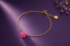 Money Bag Ruby Bracelet in 14K Yellow Gold - AME Jewellery