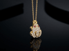 Money Frog Pendant Necklace in 14K Yellow Gold by AME Jewellery with deep Feng Shui symbolism.