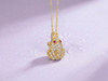 Mặt dây chuyền Vàng 14K Cóc ngậm tiền Thiềm Thừ | Lucky Money Frog or Money Toad Pendant Necklace in Yellow Gold by AME Jewellery