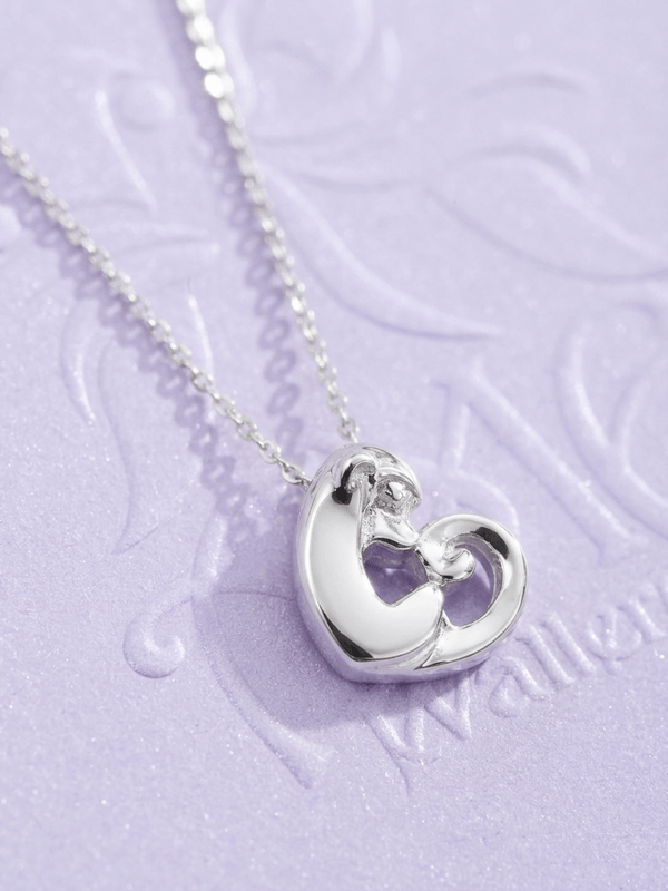 Mặt dây chuyền Khỉ Lucky Monkey Heart Pendant Necklace in Sterling Silver by AME Jewellery