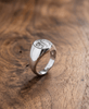 N Personalized Monogram Signet Ring in Sterling Silver - AME Jewellery
