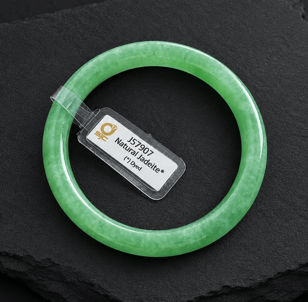 Burmese Jadeite Jade Bangle J57907 from AME Jewellery.