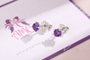 Natural Amethyst 4-prong Earrings in Sterling Silver - AME Jewellery