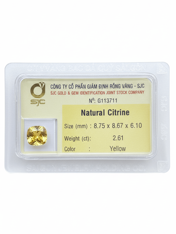 
Natural Cushion-cut Citrine from AME Jewellery.