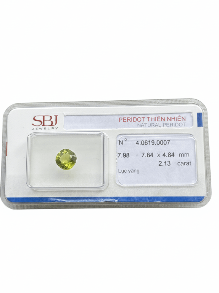 Đá quý tự nhiên Natural Cushion-cut Peridot from AME Jewellery