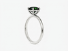 Nhẫn Vàng trắng Đá quý tự nhiên Natural Green Tourmaline Ring in 14K White Gold by AME Jewellery