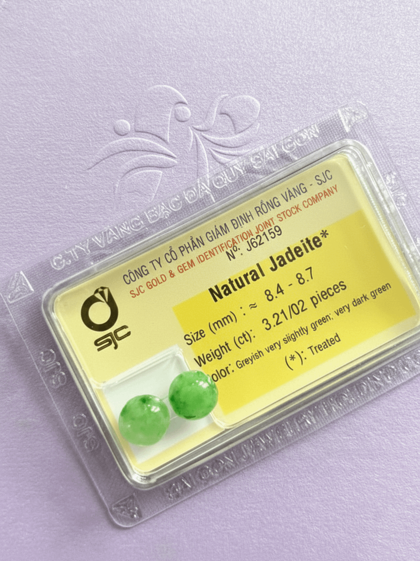 Cẩm thạch thiên nhiên Miến Điện - Natural Burmese Jadeite Jade from AME Jewellery