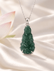Mặt dây Phật Bà Quan Âm cẩm thạch thiên nhiên (jadeite - Phỉ Thúy 翡翠 Fěicuì) - AME Jewellery. 