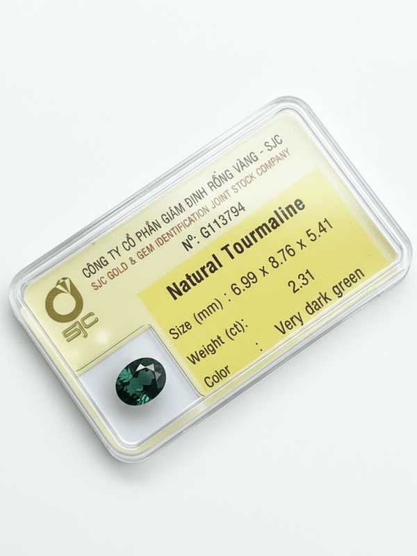 Đá quý tự nhiên Natural Oval Green Tourmaline from AME Jewellery