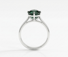 Nhẫn Vàng trắng Đá quý tự nhiên Oval Green Tourmaline Ring in 14K White Gold by AME Jewellery