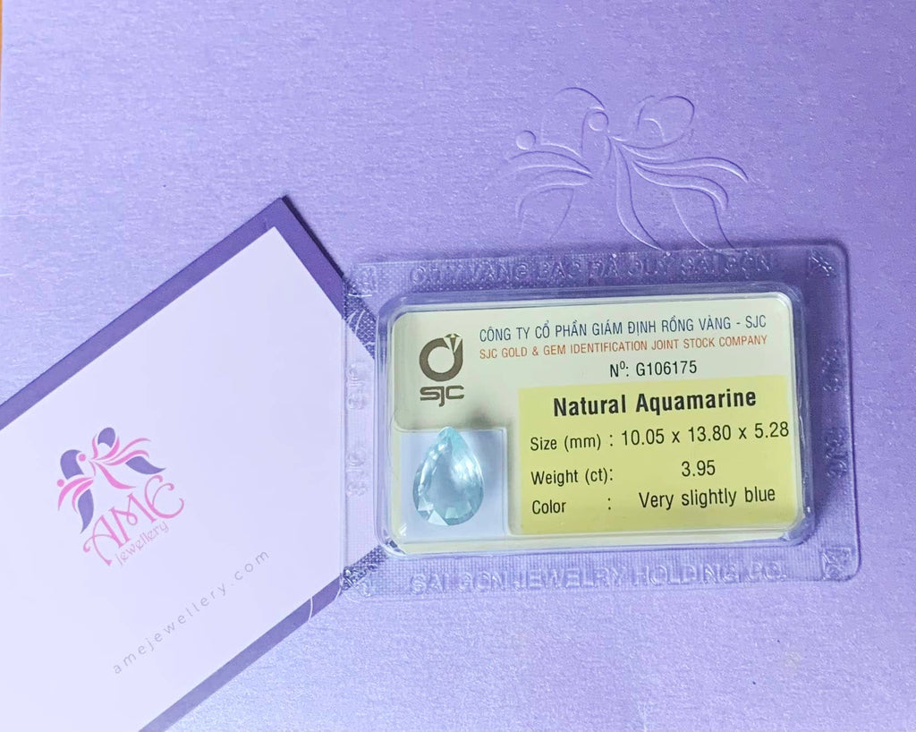 Natural Pear-cut Aquamarine G106175 - AME Jewellery