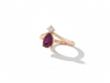 Nhẫn Vàng hồng Đá quý tự nhiên Natural Ruby & Diamond Ring in 14K Rose Gold by AME Jewellery