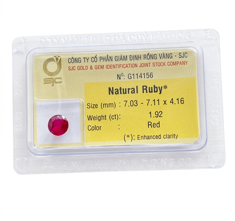 Đá quý tự nhiên Natural Red Ruby from AME Jewellery