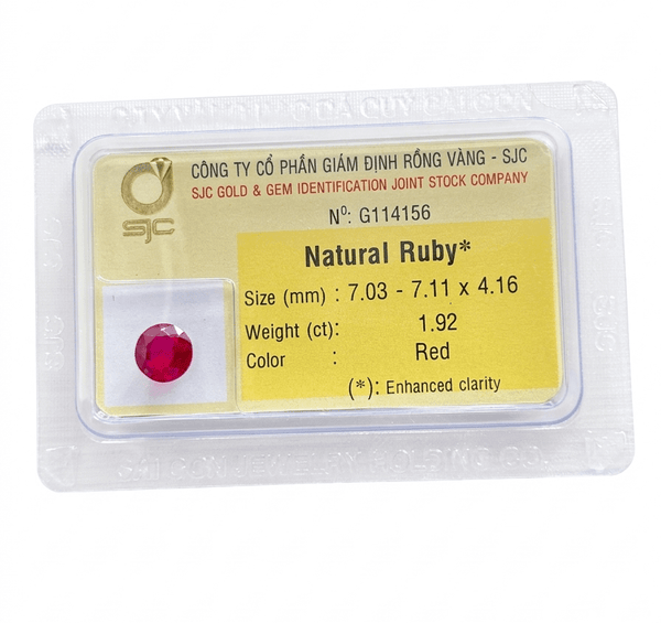 Đá quý tự nhiên Natural Red Ruby from AME Jewellery