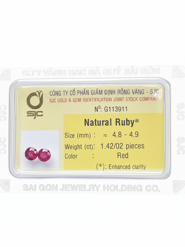 Đá quý tự nhiên Natural Ruby from AME Jewellery