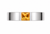 Natural Square Citrine Men's Ring in Sterling Silver  - AME Jewellery