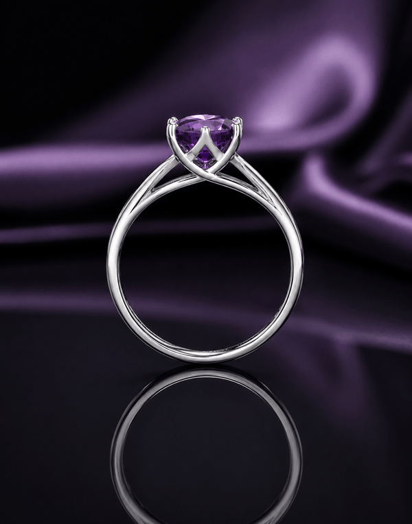 Nhẫn Đá quý tự nhiên Amethyst - AME Jewellery