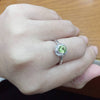 Bague en argent sterling avec péridot  - AME Jewellery