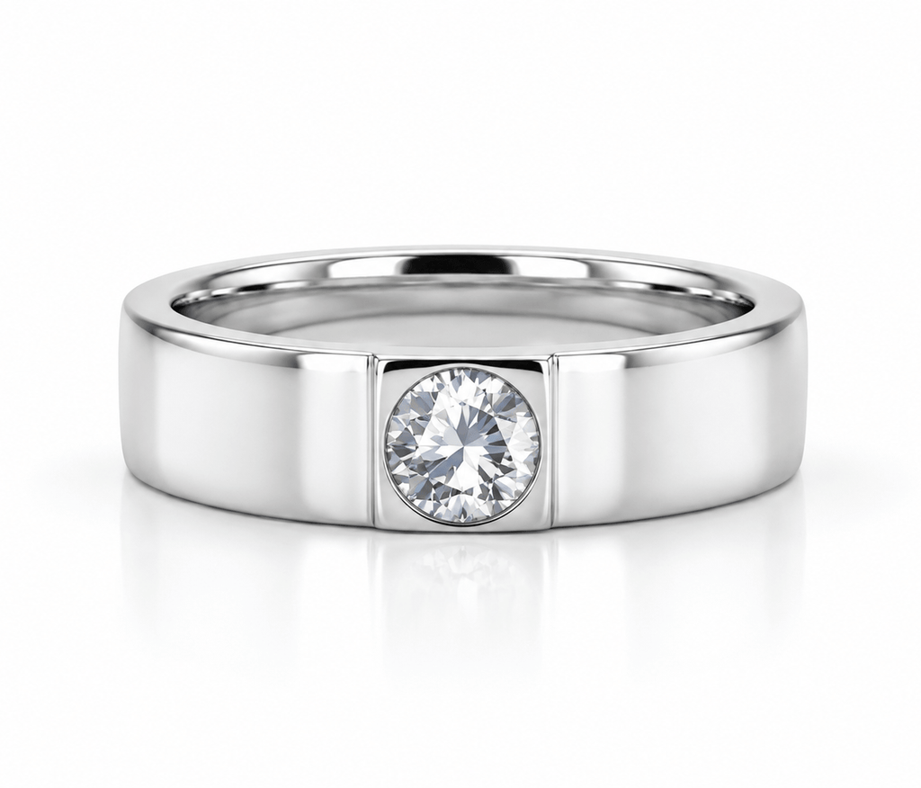 Nhẫn đá quý tự nhiên Topaz trắng thanh lịch - AME Jewellery