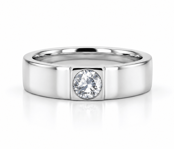 Nhẫn đá quý tự nhiên Topaz trắng thanh lịch - AME Jewellery
