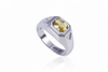 Nhẫn Nam Đá quý thiên nhiên Citrine Men's Ring in Sterling Silver by AME Jewellery