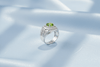 Natural Peridot Men's Ring in Sterling Silver by AME Jewellery.