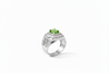Natural Peridot Men's Ring in Sterling Silver by AME Jewellery.