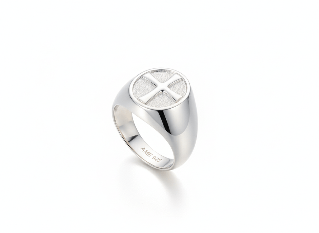 Nhẫn Nam Cross Signet Ring for Men | AME Jewellery
