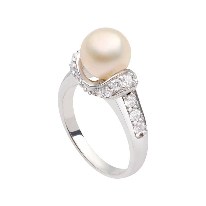 Nhẫn nữ Ngọc trai Lavender Freshwater Pearl Accent Ring by AME Jewellery