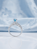 Nhẫn nữ Đá quý thiên nhiên Blue Topaz Vintage Ring in Sterling Silver by AME Jewellery