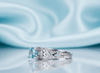 Nhẫn nữ Đá quý thiên nhiên Swiss Blue Topaz Ring in Sterling Silver by AME Jewellery