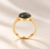 Nhẫn vàng 14K đá tự nhiên Opal đen - AME Jewellery