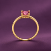 Nhẫn vàng đá quý tự nhiên Pink Tourmaline - AME Jewellery