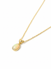 Mặt dây chuyền vàng Đá quý tự nhiên Opal Bezel Pendant Necklace in 14K Yellow Gold by AME Jewellery