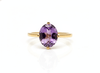 Nhẫn Vàng Đá quý tự nhiên Oval Amethyst Gold Ring by AME Jewellery