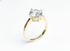 Nhẫn Vàng Đá quý tự nhiên Oval Aquamarine Ring in 14K Yellow Gold by AME Jewellery