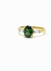 Nhẫn nữ Vàng Đá quý tự nhiên Oval Green Tourmaline Ring in 14K Yellow Gold by AME Jewellery