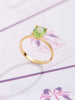 Nhẫn nữ Vàng Đá quý thiên nhiên Oval Peridot Solitaire Ring in 14K Yellow Gold by AME Jewellery