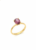 Nhẫn Vàng Đá quý tự nhiên Oval Pink-Brown Tourmaline Ring 14K Yellow Gold by AME Jewellery