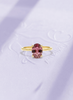 Nhẫn Vàng Đá quý tự nhiên Oval Pink-Brown Tourmaline Ring 14K Yellow Gold by AME Jewellery