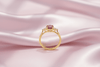 Nhẫn Vàng Đá quý tự nhiên Oval Pink Purple Garnet Ring in 14K Yellow Gold by AME Jewellery